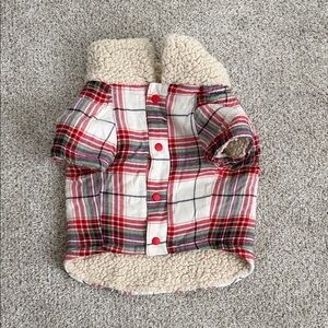 Aerie Red and Green Plaid Dog Jacket